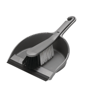 Addis Soft Dustpan/Brush Set Metallic