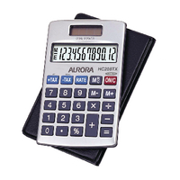 Aurora Executive Pocket Calc HC208TX