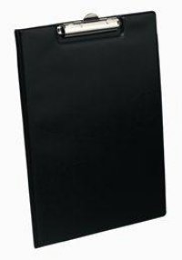 Bantex Clipbrd Single PVC FC Blk 420570