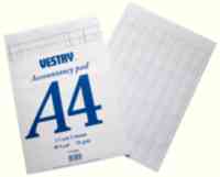 Vestry Account Pad A4 8Column CV2064