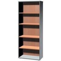Germania High Bookcase 4 Shelf Silv/Pear