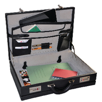 Masters Expanding Attache Case PVC Blk