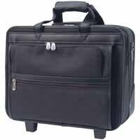 Masters Dlx Nyl Wheeled Laptop Case Blk