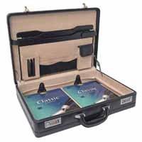 Masters Extra Wide Attache Case Blk 2377