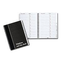 Concord Telephone/Fax Book A5 Gry/Blk