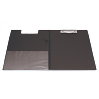 Q-Connect PVC Clipboard Foldover Blk