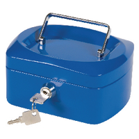 Q-Connect 6in CashBox Blue