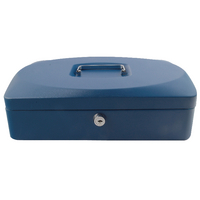 Q-Connect 12in CashBox Blue