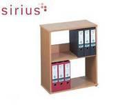 Sirius 600mm Desk High Bookcase Oak