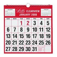 Letts Clearview Monthly Calendar 2009