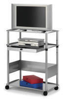 Nobo Wide Screen AV Trolley Titanium