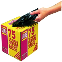 Refuse Sacks Black Pk75 0481
