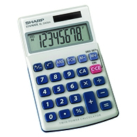 Sharp 8Digit Hand Held Calc EL240SAB