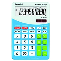 Sharp ELM332BPL Desktop Calc Tax Blue