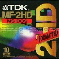 TDK 3.5 DS/HD 1.44Mb IBM Format Disk P10