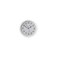 Plastic Wall Clock 25cm White 316W