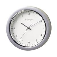 Silver Rim Clock 22cm 737A