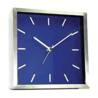 Stewart BrushedChrm Surround Clock A290J