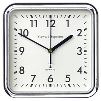 Stewart Square ChromePlated Clock RC837S
