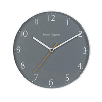 SS White Coated Aluminium Clock 270mm