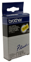 Original Brother P-Touch Tape Black on Yellow TC601