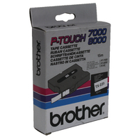 Original Brother P-Touch Tape Black on White TX231