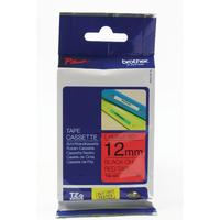 Original Brother PTouch Tape Black on Red TZ431