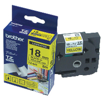 Original Brother PTouch Tape Yellow on Black TZ641