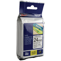 Original Brother PTouch Tape Black on White TZ251