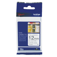 Original Brother PTouch Tape Black on White TZN231