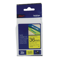 Original Brother PTouch Tape Black on Yellow TZ661
