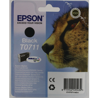 Original Epson T0711 Cheetah Black Ink 7.4ml