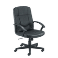 Jemini High Back Leather Faced Executive Armchair Black Jemini High Back Leather Faced Executive Armchair Black