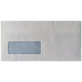 Q Connect Envelope DL Low Window 80gsm White Self-Seal Pack of 1000 KF3455