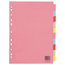 Q Connect Subject Divider A4 Multi-Punched 10-Part
