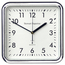 Stewart Superior Square Chrome-Plated Clock 