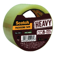 Scotch Secure Seal Packaging Tape Transparent 50mm x 50m (Pack 1) - 7100300849