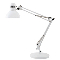 Alba Architect Desk Lamp White ARCHI BC UK