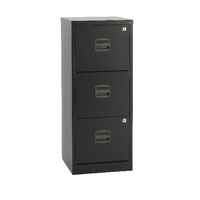 Bisley 3 Drw Home Flng Cabinet Black