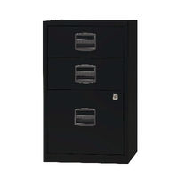 Bisley 3 Drw Home Flng Cabinet Black