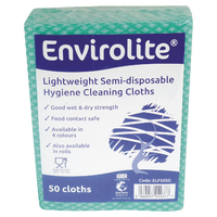 ValueX Folded Cleaning Cloth 480x360mm Green (Pack 50) - 707013