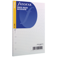Filofax Personal White Ruled Shts 133008