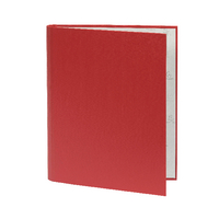 Guildhall Ring Binder Paper on Board 2 O-Ring 30mm Rings Red (Pack 10) - 222/0002Z