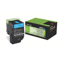 Lexmark Cyan Tnr Cart 1K RP 80C20C0