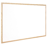 Q-Connect Wooden Frame Whiteboard 600x400mm KF03570
