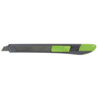 Q-Connect Light Duty 9mm Cutting Knife Black/Green 120BC