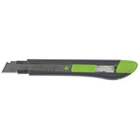 Q-Connect Heavy Duty 18mm Cutting Knife Black/Green 68BC