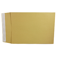 Q-Connect Envelope Gusset 406x305x25mm Peel and Seal 120gsm Manilla (Pack of 100) KF3529