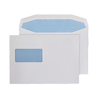 Q-Connect Machine Envelope 162x238mm Window Gummed 80gsm White (Pack of 500) KF71434