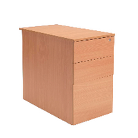 5 Star Modara 18mm Desk High 3 Drawer Pedestal 434x600x730mm Beech KF74110